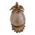 Vintage Pineapple Crystal and Brass Table Lighter Decor Object For Sale