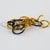 David Spada Space Age Gold and Black Aluminum Dangle Pierced Earrings For Sale In Atlanta - Image 6 of 8