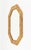 Gold Mid-Century Wall Mirror Rattan and Bamboo Vivai Del Sud Style, Italy, 1970s For Sale - Image 8 of 12