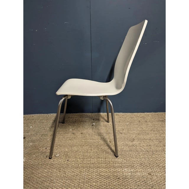 White Chairs, Set of 4 For Sale - Image 4 of 7