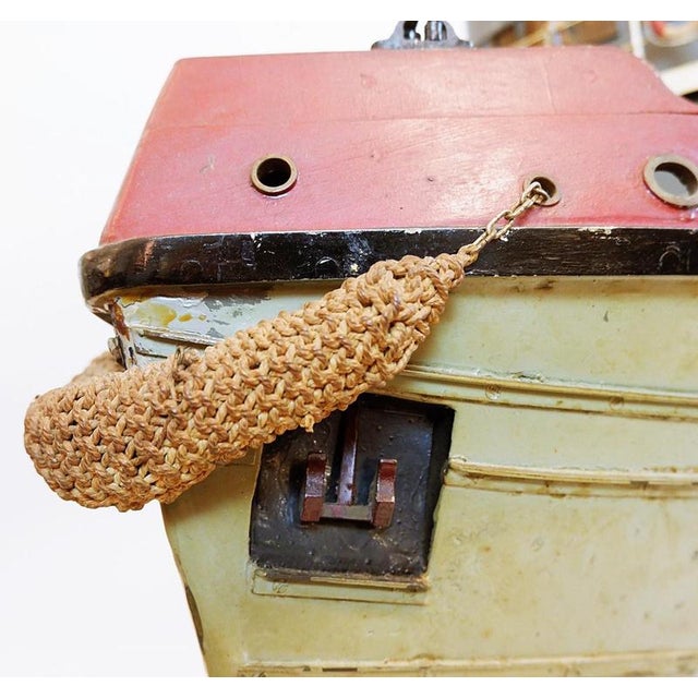 Beige Tug Boat Model from Camecock, London, 1940s For Sale - Image 8 of 15