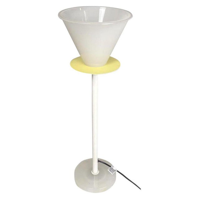 Italian Modern Table Lamp in Murano Glass and Yellow Metal, 1980s For Sale - Image 17 of 17