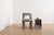 Angle II Armless Dining Chair in Grace Black Tuxedo Print For Sale In New York - Image 6 of 8