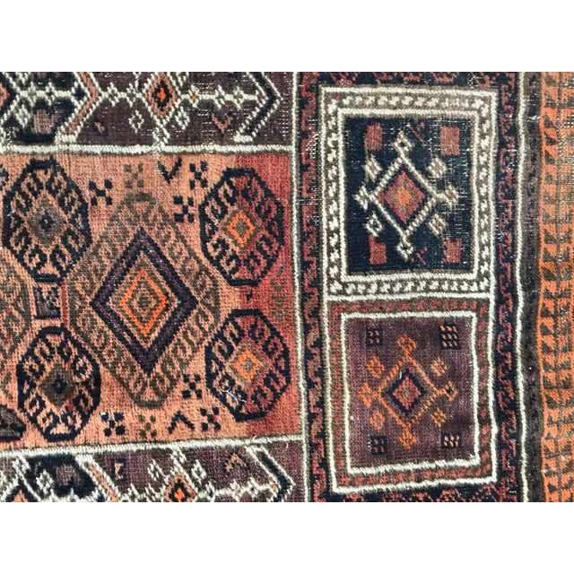 Vintage Turkmen Belutch Rug For Sale - Image 8 of 11