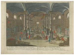 Arsenal Interior Upper Hall with Arms Display, 1760, Paper