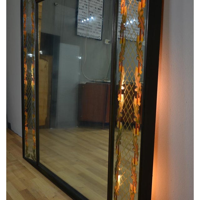 Backlit Mirror by Luigi Brusotti, Italy, 1940s For Sale - Image 9 of 15
