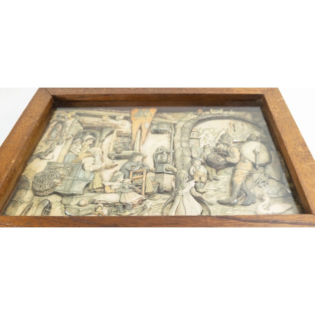 Mid-Century 3d Cut Paper Diorama Shadowbox Print After Anton Pieck For Sale - Image 4 of 10