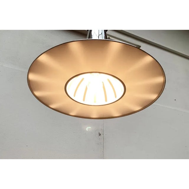 Black Vintage Italian Silver Pendant Lamp, 1970s For Sale - Image 8 of 18