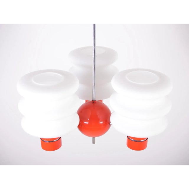 Vintage Chandelier, 1960s, in Very Good conditions. Designed 1960 to 1969 Up to 250V (Europe/UK Standard).The wiring of...