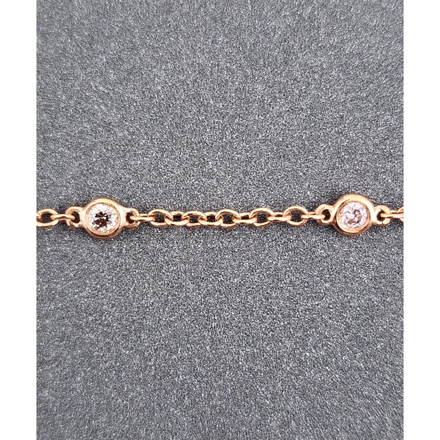 Metal 0.93 Ct Diamond Ring Bracelet Size 6.5 For Sale - Image 7 of 9