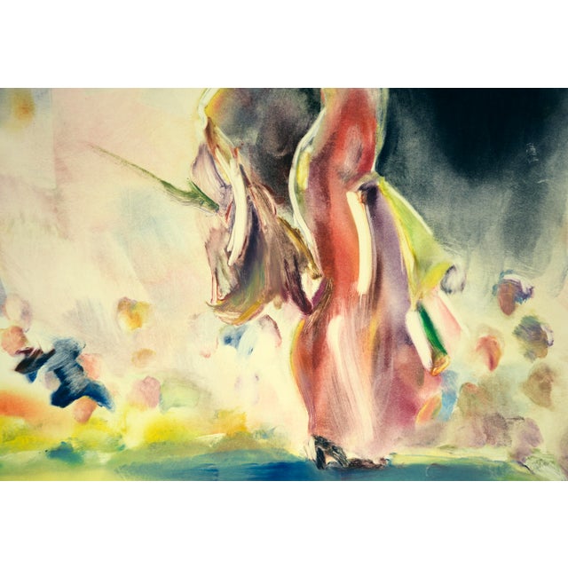 1990s "Capricho" Original Impressionist Monotype by Linda O'Hagan For Sale - Image 5 of 8
