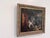English Antique European Oil on Canvas Genre Painting in Ornate Carved Frame For Sale - Image 3 of 12