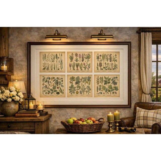 This elegant group of late nineteenth-century botanical plates originates from Naturgeschichte des Pflanzenreichs by M....