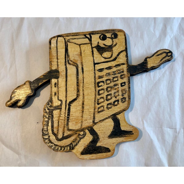 Wood Skylar Fein, Carved Wood Neo Pop Art Painting Sculpture New Orleans Wall Hanging Skylar Fein, 2009 For Sale - Image 7 of 7