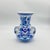 Handmade Ceramic Kandil Vase (20cm) Blue and White Floral Triple Handled Form For Sale - Image 9 of 10