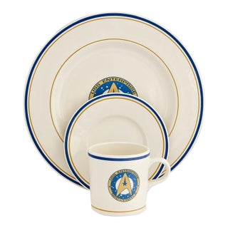 Late 20th Century Pfaltzgraff Star Trek Enterprise Place Setting, 3 Pieces For Sale