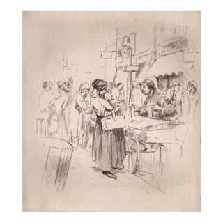 1920s Alexander Blum Ghetto Etching For Sale
