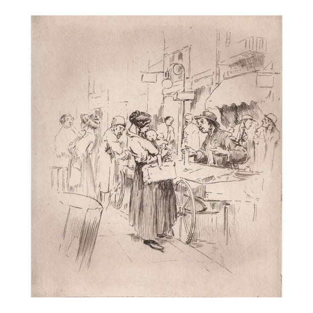 1920s Alexander Blum Ghetto Etching For Sale