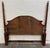 Vintage Convertible Queen or Full Size Colonial Revival Oak Four Poster Bed For Sale - Image 13 of 13