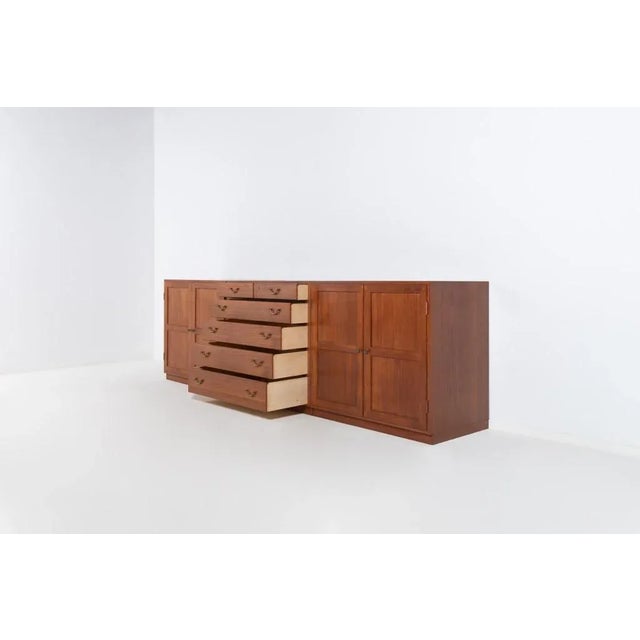 Tove & Edvard Kindt-Larsen Teak Cabinets by Tove & Edvard Kindt-Larsen for Thorald Madsens, 1950s, Set of 3 For Sale - Image 4 of 18