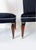 Set of Deco Lounge Chairs in Black Velvet For Sale - Image 9 of 10