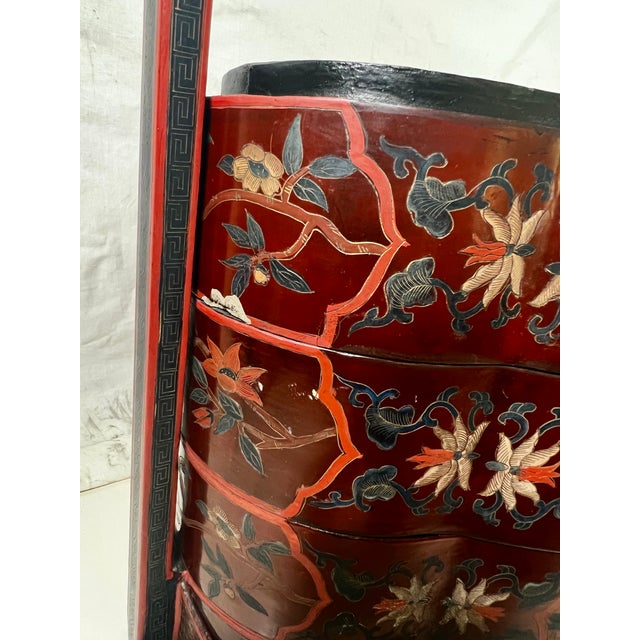 Antique Chinese 5-Tier Stacking Wedding Box For Sale - Image 10 of 14