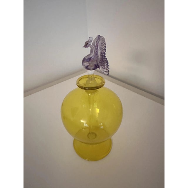 The most exquisite and delicate perfume bottle with peacock topper. Purchased and T.F.Vanderbeck Antiques in Hadlyme CT....