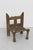 Brown Early 20th Century Carved Wood + Woven Leather Chair For Sale - Image 8 of 8