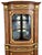 Antique French Bronze Mounted & Inlaid Corner Curio Cabinet Vitrine For Sale - Image 11 of 18