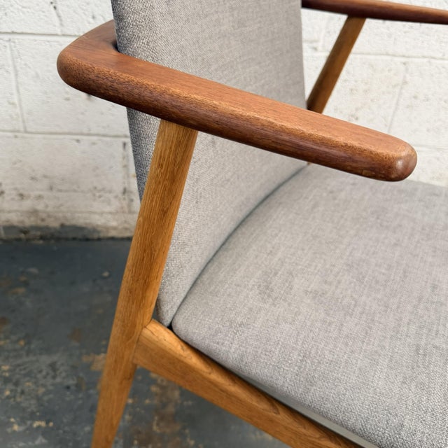 Set of 6 Danish 1960s Dining Chairs Teak & Oak Hans Olsen for n.a. Jørgensens Møbelfabrik For Sale - Image 11 of 12