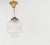Vintage Art Deco Pendant Light in Glass, 1930s For Sale - Image 4 of 9