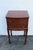 This delightful Mahogany Nightstand Side End Table is made of wood, solid wood, mahogany, veneer, and metal. This...