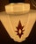 Glass Early 20th Century Art Deco White Milk Glass Skyscraper Star Hanging Pendant Light Fixture For Sale - Image 7 of 11