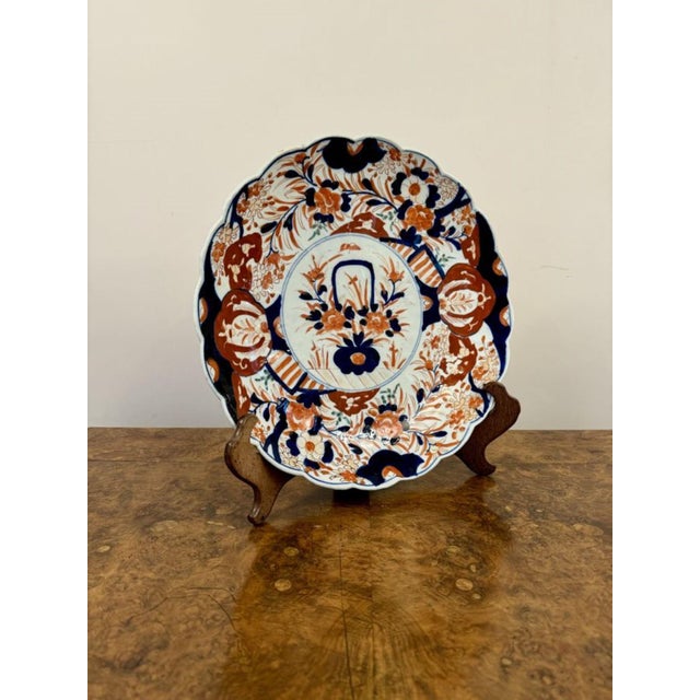 1900 - 1909 Large Antique Japanese Imari Plate, 1900s For Sale - Image 5 of 5