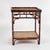 English Vintage British Colonial Style Faux Bamboo and Grasscloth Stand For Sale - Image 3 of 10