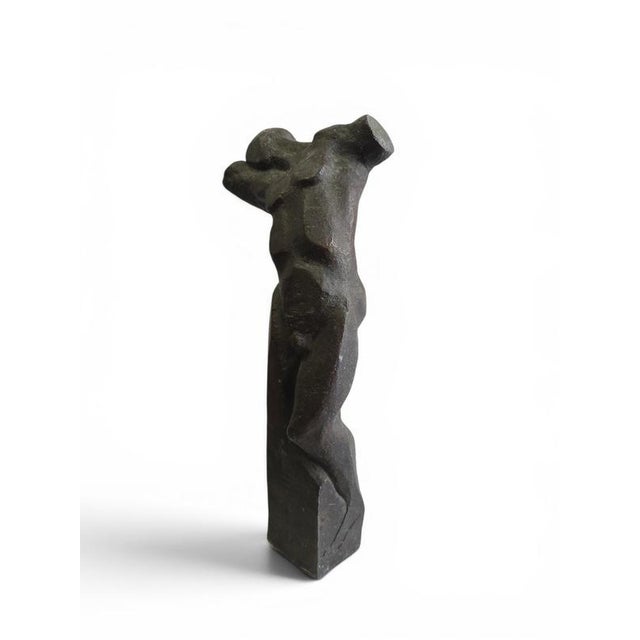 Unknown, Abstract Bronze Torso Sculpture, 1950, Bronze For Sale - Image 3 of 11