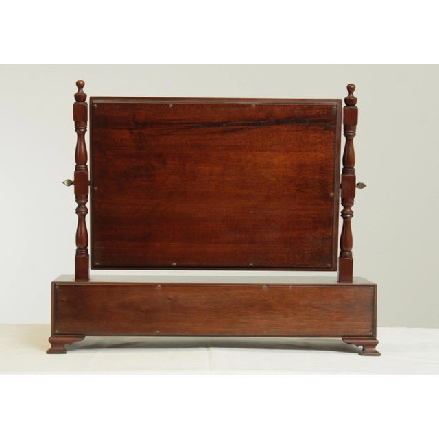 Suter's Handcrafted Chippendale Style Mahogany Saving Mirror (B) For Sale In Philadelphia - Image 6 of 13