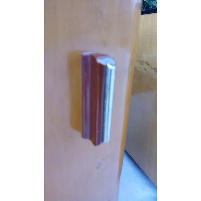 Art Deco Bedside Tables and Mirror, Set of 3 For Sale - Image 10 of 11