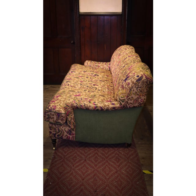 Three-Seater Standard Sofa with Embroidered Paisley, 2010s For Sale - Image 6 of 16