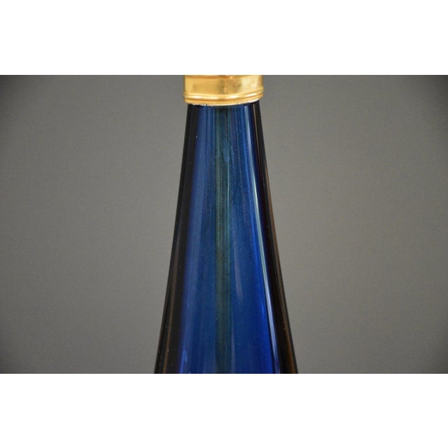 Glass 1960s Vetri Murano Glass Table Lamp For Sale - Image 7 of 7
