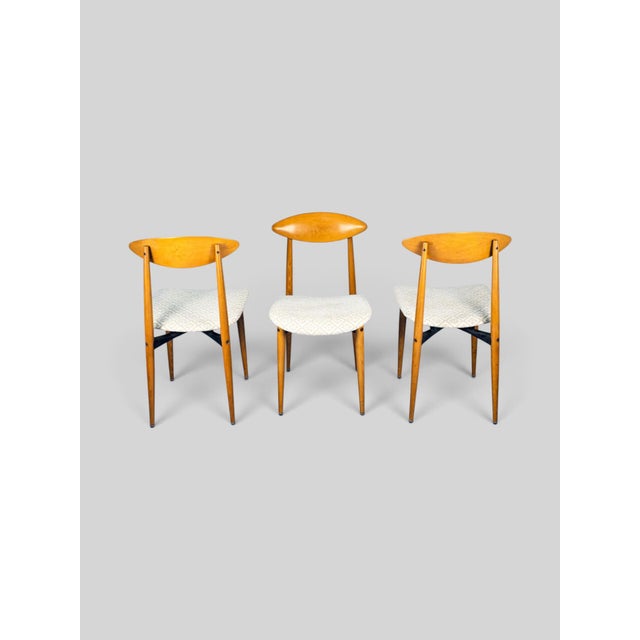 Mid-Century Italian Dining Chairs in Beech, Italy, 1960s, Set of 4 For Sale - Image 6 of 18