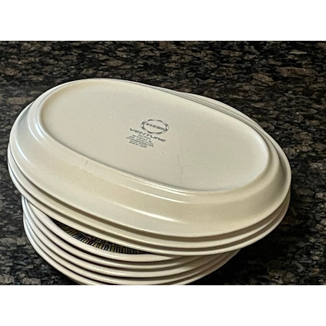 1970s Yūsuke Aida for Nikko Venture "Sierra" Oblong Platters - Set of 8 For Sale - Image 10 of 11