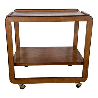 Art Deco Wood Serving Table, Italy 1930s For Sale