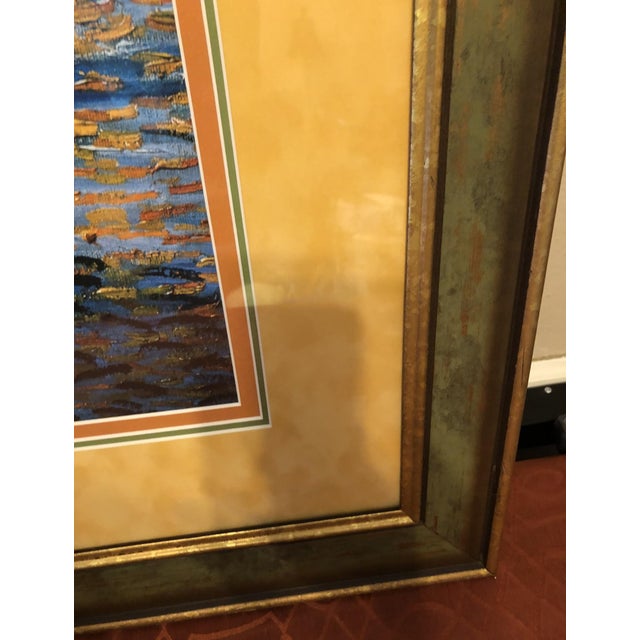 2010s Oversized Van Gogh "Café Terrace at Night" Custom Framed Art For Sale - Image 5 of 11