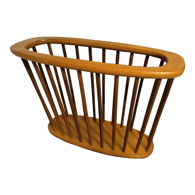 1960s Vintage Mid Century Modern Magazine Rack For Sale