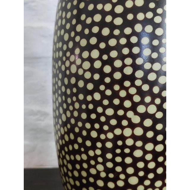 2000 - 2009 Chulucanas Handcrafted Ceramic Table Lamp, Peru, Dated 2005, 2000s For Sale - Image 5 of 12