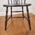 Vintage Windsor-Style Brace Back Chair Newly Refinished in Carbon Grey For Sale - Image 9 of 12