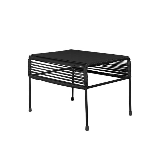 Contemporary Black on Black Atom Ottoman For Sale - Image 3 of 4