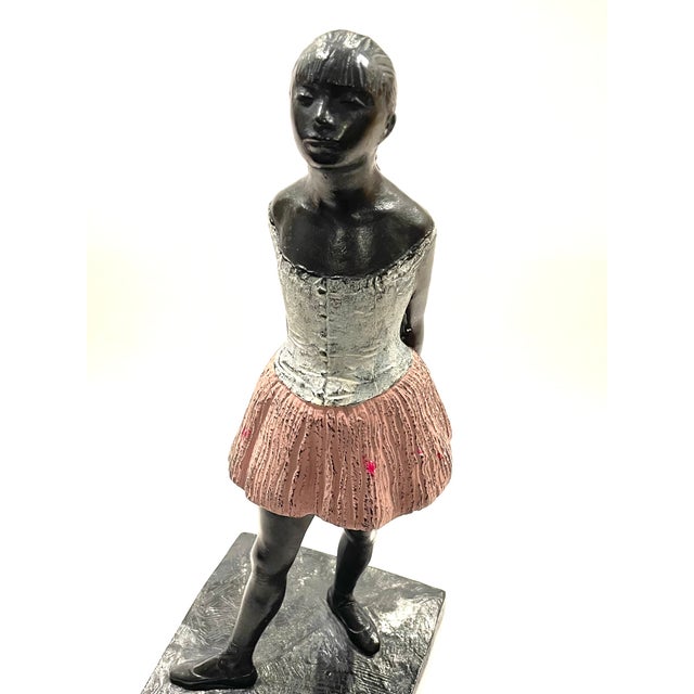 1980s S Eylanbekov Alva Museum Hand Painted Petite Danseuse Contemporary Bronze Sculpture For Sale In Los Angeles - Image 6 of 14