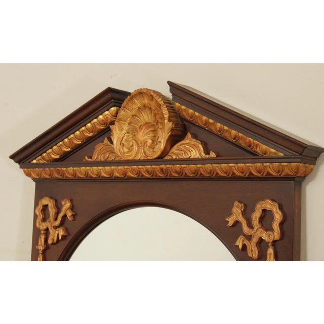 Huffman Koos Labeled French Empire Style Vintage Wall Mirror For Sale In Philadelphia - Image 6 of 13